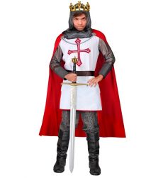 Str�j KRZY�AKA rycerza dla dzieci 116cm kostium rycerza peleryna korona miecz �redniowieczny