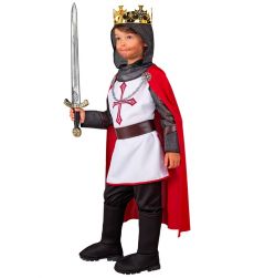 Str�j KRZY�AKA rycerza dla dzieci 116cm kostium rycerza peleryna korona miecz �redniowieczny
