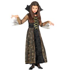 Str�j na Halloween dla dziewczynki SPIDERELLA 128cm kostium paj�cza sie� przebranie