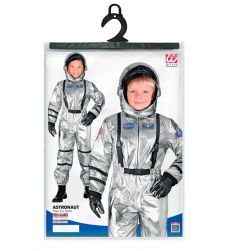 Str�j ASTRONAUTY srebrny 140cm kostium kosmiczny dla dziecka na bal przebiera�c�w