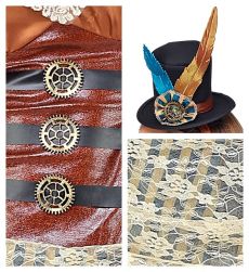 Str�j piratki STEAMPUNK - S str�j piratki steampunk kostium piratki steampunk przebranie piratka