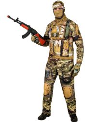 Str�j �O�NIERZA szybkie przebranie dla doros�ych S kostium moro wojskowy na Halloween impreza tematyczna