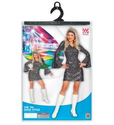 Str�j w stylu lat 70 SUKIENKA DISCO - M b�yszcz�ca sukienka retro na imprez� disco