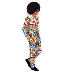 Str�j POP-ART LATA 60. kolorowy garnitur - L str�j lata 60 kostium lata 60 przebranie lata 60