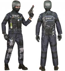 Str�j S.W.A.T. dla dzieci 158cm kostium policjanta na bal przebiera�c�w Halloween