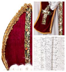 Str�j biskupa Miko�aja - S/M elegancki kostium �wi�teczny na Miko�ajki jase�ka