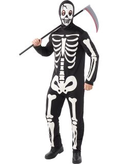 Str�j SZKIELET �wiec�cy w ciemno�ci L kostium szkielet przebranie szkielet str�j na halloween str�j dla doros�ych