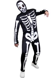 Str�j SZKIELET �wiec�cy w ciemno�ci L kostium szkielet przebranie szkielet str�j na halloween str�j dla doros�ych