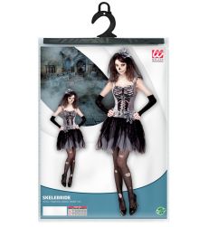 Str�j na Halloween damski DAMA SZKIELETOWA M kostium czarny elegancki przebranie