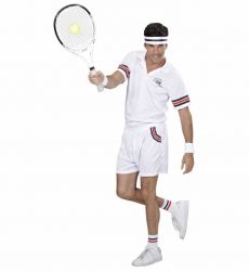 Str�j TENISISTY XL bia�y kostium sportowy na imprez� tematyczn� i karnawa�