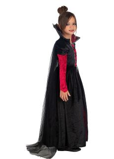 Kostium wampirzycy dla dziewczynki 5-6 lat str�j dla dziewczynki na halloween str�j wampirzycy przebranie wampirzycy
