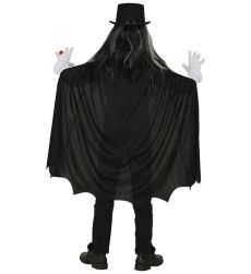 Str�j na Halloween WAMPIREK 128cm kostium dla dziecka z peleryn� i kapeluszem