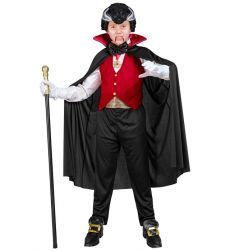 Str�j WAMPIRA DRAKULI dla dzieci 116cm kostium halloween z peleryn� i kamizelk�