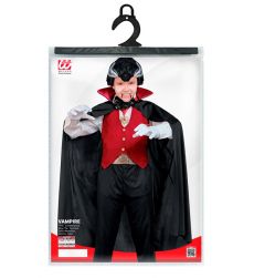 Str�j WAMPIRA DRAKULI dla dzieci 128cm kostium halloween z peleryn� i kamizelk�