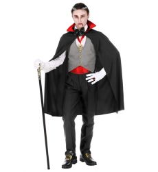 Kostium WAMPIRA dzieci�cy 116cm str�j halloween z peleryn� i kamizelk�