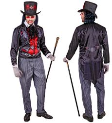 Str�j wampira na Halloween L elegancki kostium czarno czerwony z peleryn�