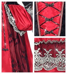 Dzieci�cy str�j wampirki 140cm czerwona sukienka halloween dla dziewczynki
