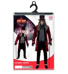 Str�j na Halloween WIKTORIA�SKI WAMPIR S elegancki kostium z p�aszczem