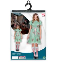 Str�j na Halloween ZAB�JCZA BLI�NIACZKA XS kostium sukienka horror przebranie