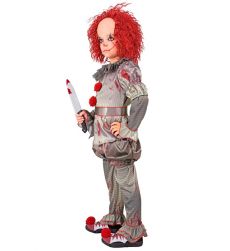 Str�j dla ch�opca ZAB�JCZY CLOWN 116cm kostium klaun grozy Halloween przebranie
