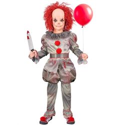 Str�j dla ch�opca ZAB�JCZY CLOWN 140cm kostium klaun grozy Halloween przebranie