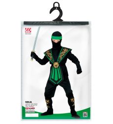 Str�j ninja KOMBAT zielony 104cm str�j dla ch�opca kostium na bal przebranie na karnawa� kostium na Halloween
