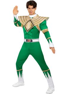 Str�j m�ski POWER RANGER zielony - M zielony Power Ranger  kostium Power Ranger przebranie superbohatera