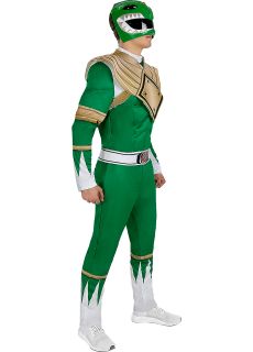 Str�j m�ski POWER RANGER zielony - M zielony Power Ranger  kostium Power Ranger przebranie superbohatera