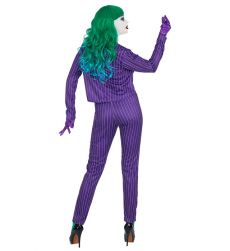 Str�j JOKER damski S kostium fioletowy w paski przebranie Halloween Joker