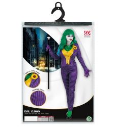 Str�j JOKER damski S kostium fioletowy w paski przebranie Halloween Joker