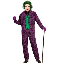 Str�j Jokera Z�Y CLOWN XXL kostium klaun halloween m�ski fioletowy garnitur