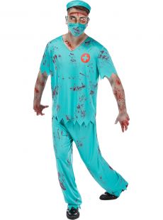 Str�j m�ski na Halloween ZOMBIE chirurg - M