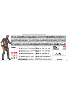 Str�j na Halloween m�ski - ZOMBIE PSYCHO - XL