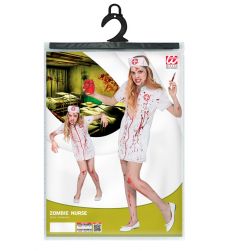 Str�j na Halloween - PIEL�GNIARKA ZOMBIE - 158cm kostium piel�gniarki dla dzieci przebranie piel�gniarka