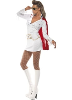 Str�j damski ELVIS Viva Las Vegas bia�y - S
