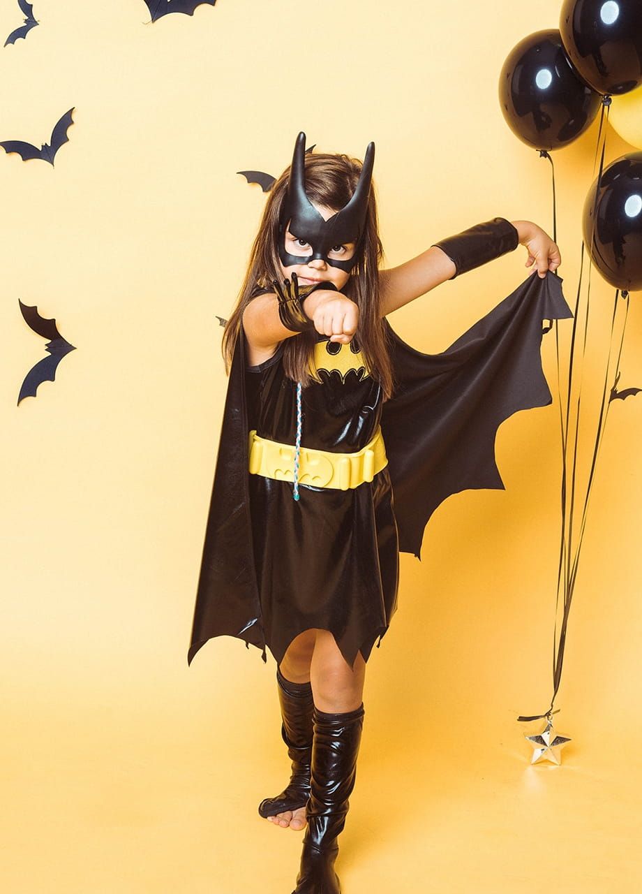 Strój Batmana dla dziewczynki BATGIRL deluxe 5-7 lat