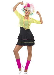 Str�j w stylu lat 80. NEON przebranie na kicz party - M