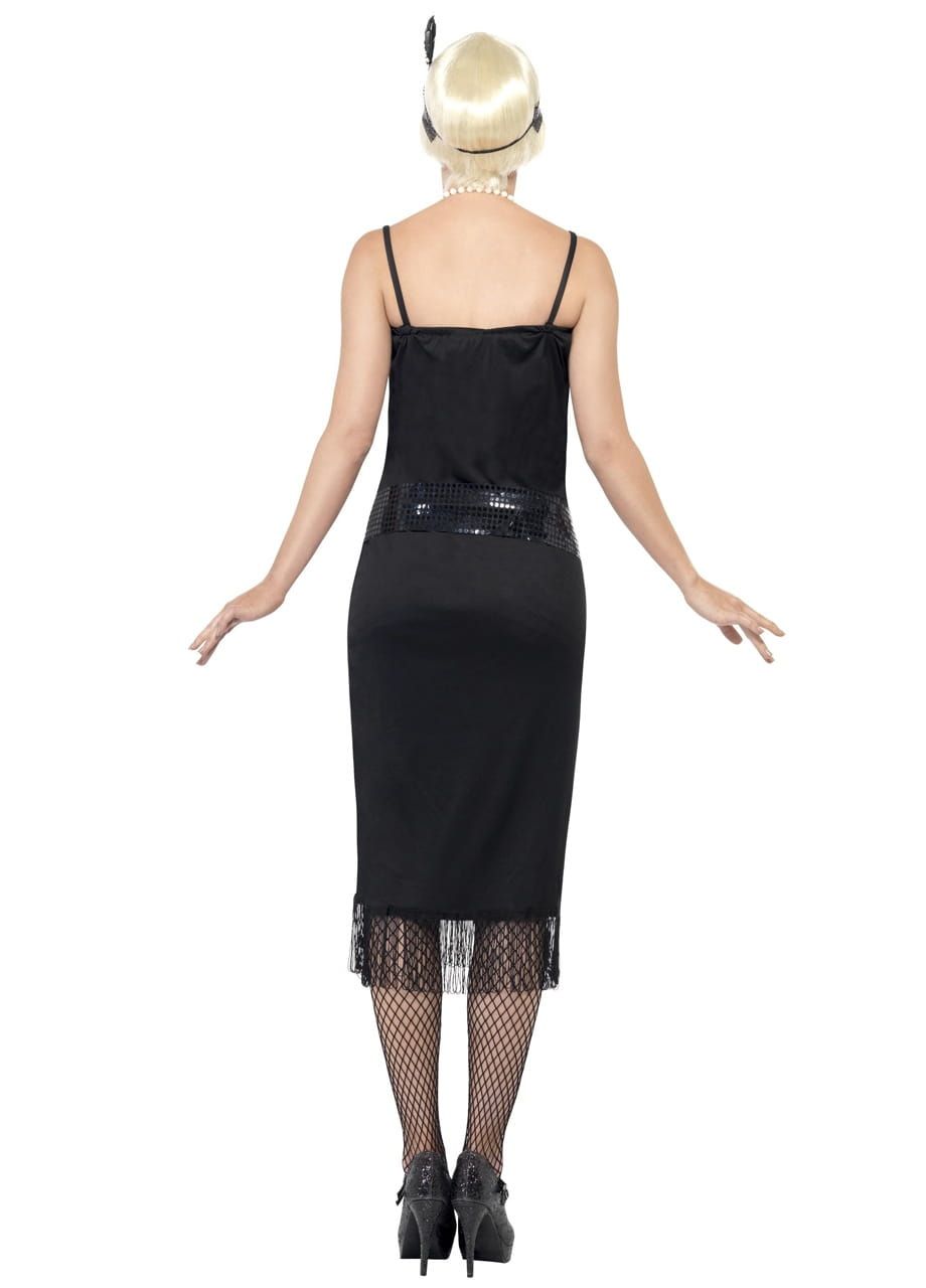 Sukienka FLAPPER czarna + pasek - S