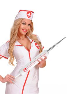 Dmuchana strzykawka 50 cm akcesoria do przebrania gad�ety na halloween dodatek do stroju