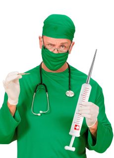 Dmuchana strzykawka 50 cm akcesoria do przebrania gad�ety na halloween dodatek do stroju