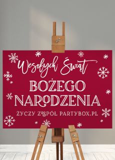 �wi�teczna tablica powitalna TW�J TEKST