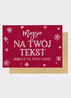 �wi�teczna tablica powitalna TW�J TEKST