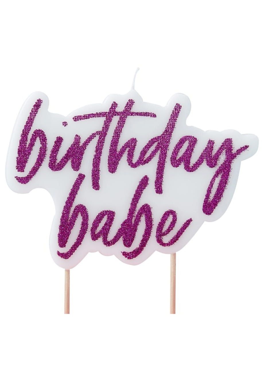 Świeczka urodzinowa BIRTHDAY BABE świeczka na tort
