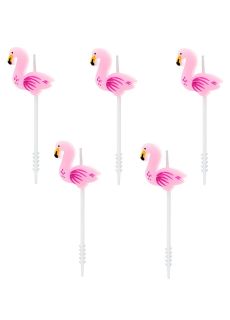 �wieczki do tortu FLAMINGI (5szt.)