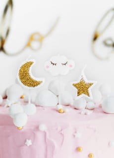 wieczki na tort LITTLE STAR (5szt.)