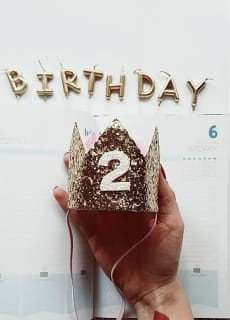 wieczki HAPPY BIRTHDAY zote wieczki