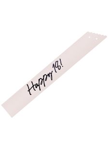 Szarfa na 18 urodziny HAPPY 18 szarfa urodzinowa szarfa na urodziny szarfa 18 urodziny szarfa urodzinowa 18