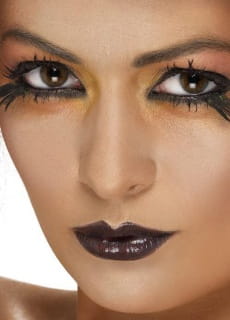 Czarna szminka do makijau na HALLOWEEN pomadka
