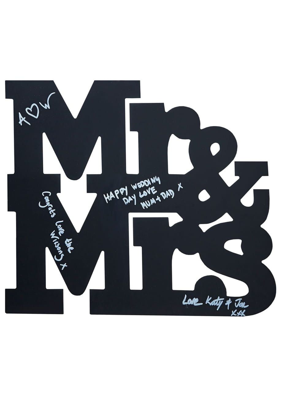 Tablica kredowa na wesele MR & MRS Vintage Affair 