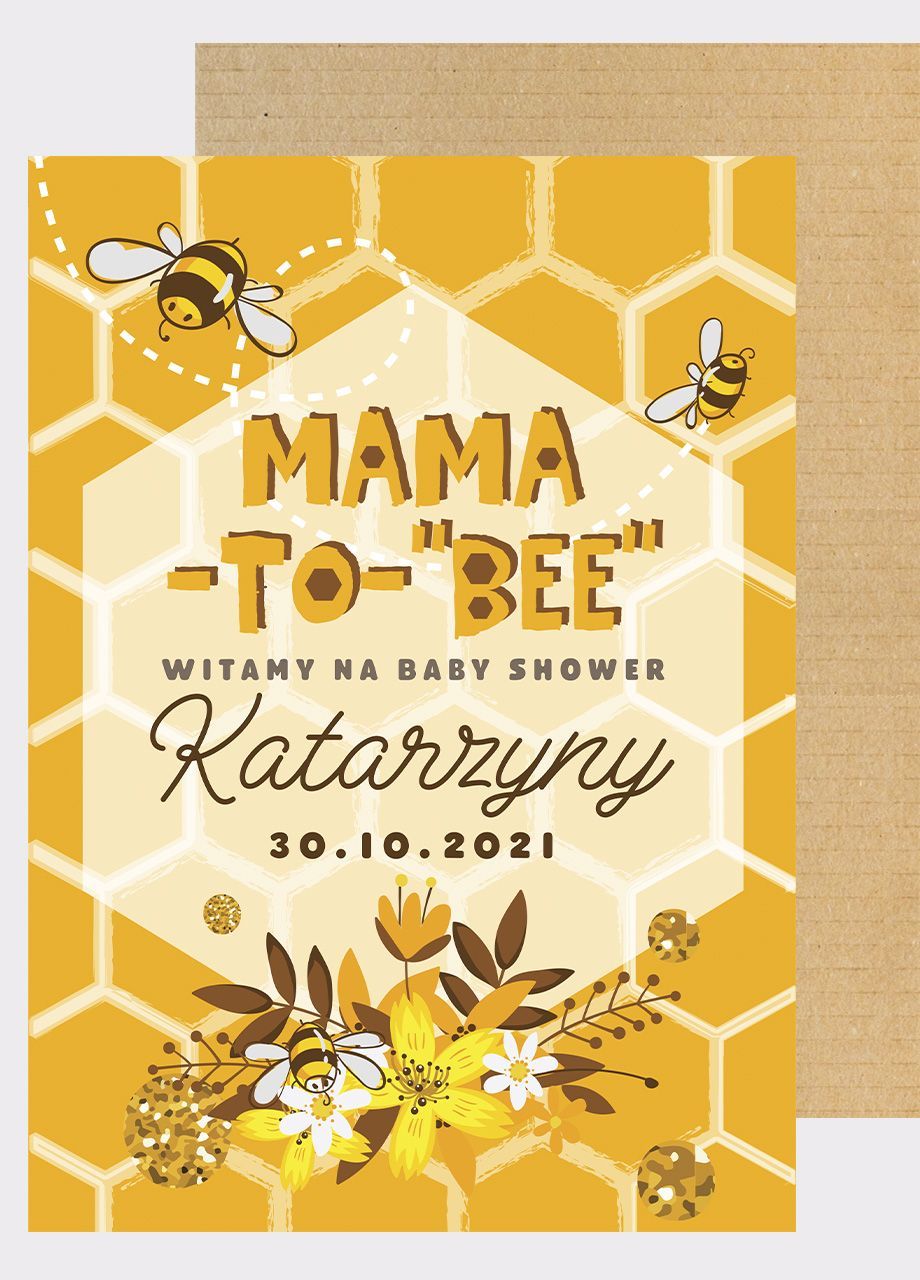 Tablica powitalna BABY SHOWER mama-to-bee